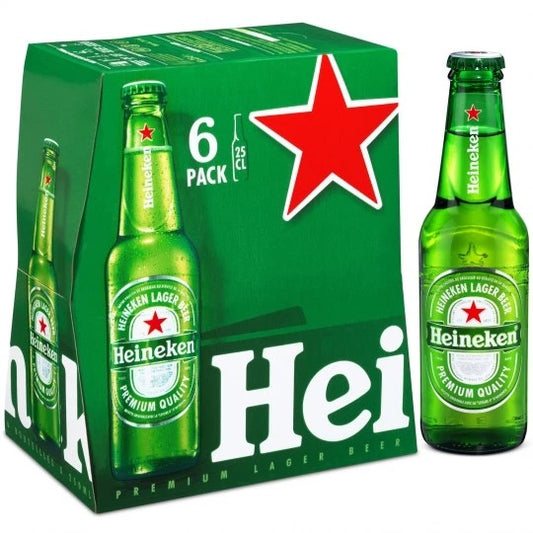 bière HEINEKEN Pack de 6x25cl