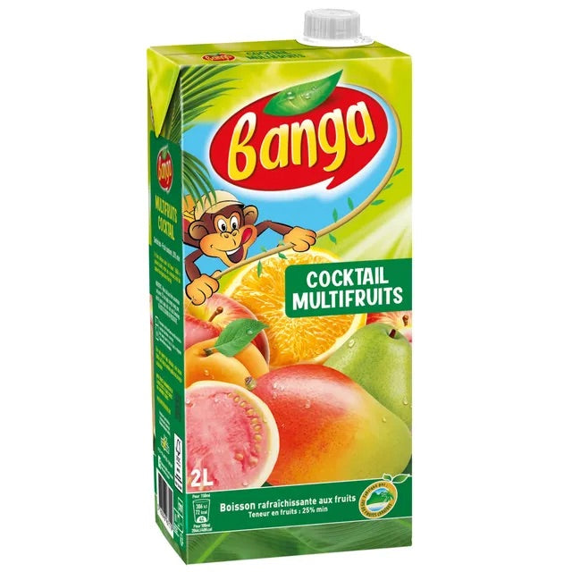 Jus cocktail multifruits BANGA 2Litres