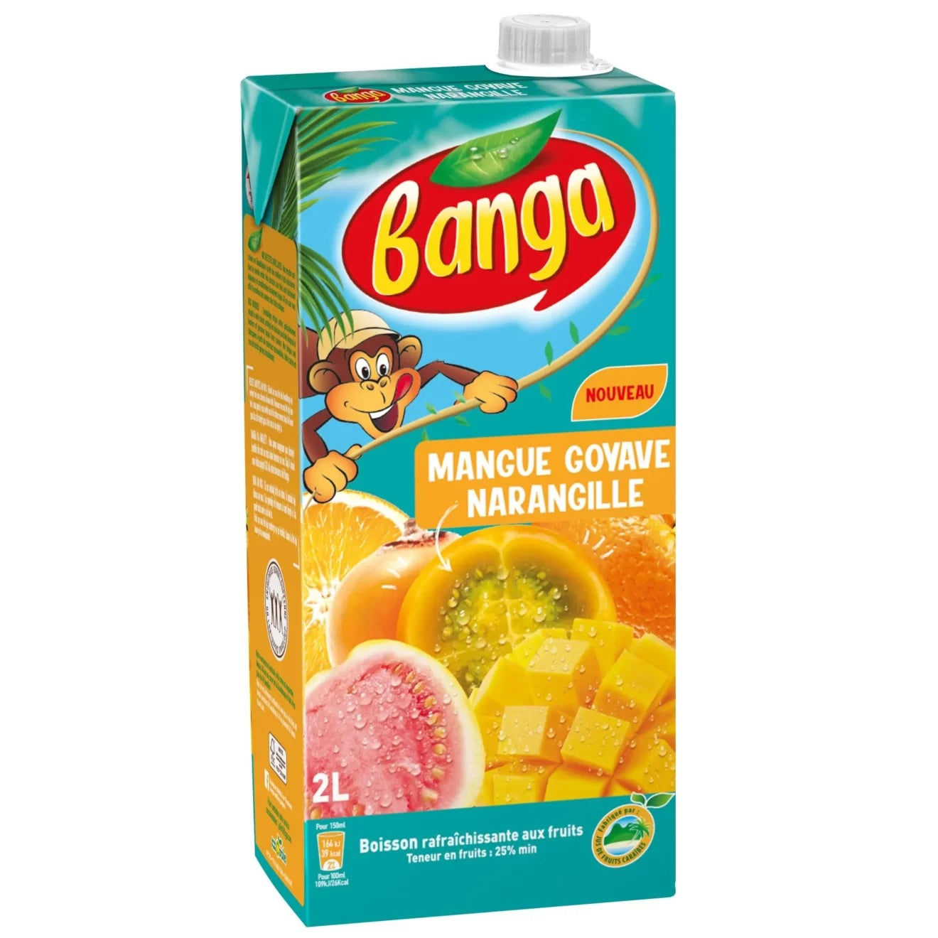 Jus de mangue goyave narangille BANGA 2Litres