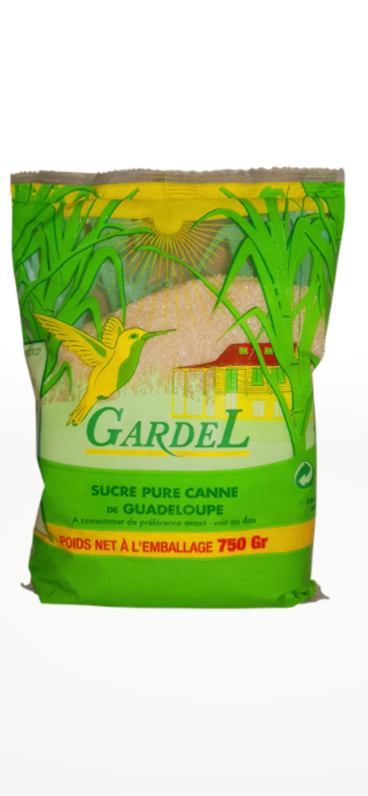 Sachet de sucre de canne de Guadeloupe GARDEL 750g