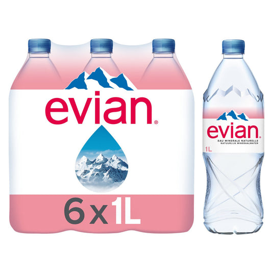 Eau EVIAN pack 6x1 litre