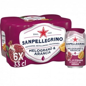 Canettes SANPELLEGRINO Melograno 6x33cl