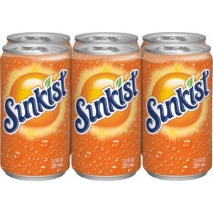 Canettes SUNKIST orange 6x33cl