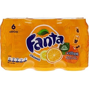 Canettes FANTA Orange 6x330ml