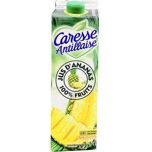 Caresse Antillaise jus d'ananas 100% 1 Litre