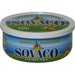 Beurre Pasteurisé SOVACO demi-sel 250g