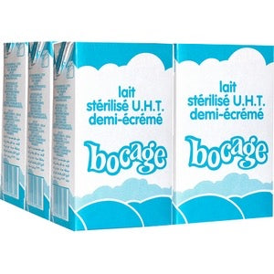 Lait Bocage demi-écrémé 6x1 Litre