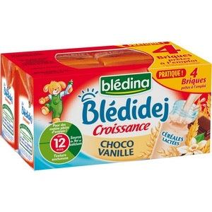 Blédidej BLEDINA Choco vanille 4 briques dès 12 mois