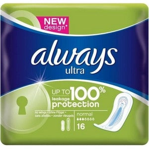 16 protections hygiéniques ALWAYS ultra normal