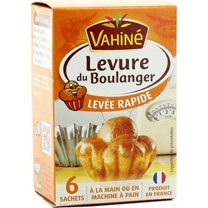 6 sachets de Levure du boulanger VAHINE