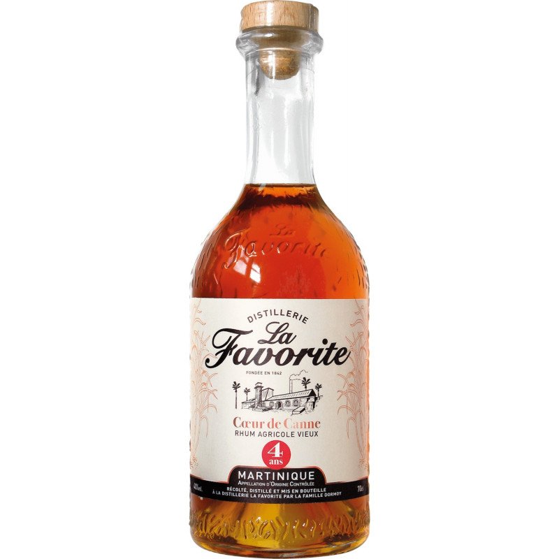 Rhum vieux La Favorite Coeur de canne 4 ans